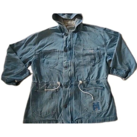 Vintage 90’s Forelli Diventare di Moda Jeanswear  Denim Long Jacket Size 2X - Picture 1 of 16